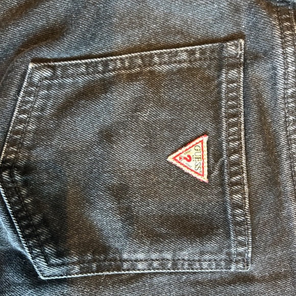 Guess Black Mom Jeans with Rips on Knees - Picture 4 of 4